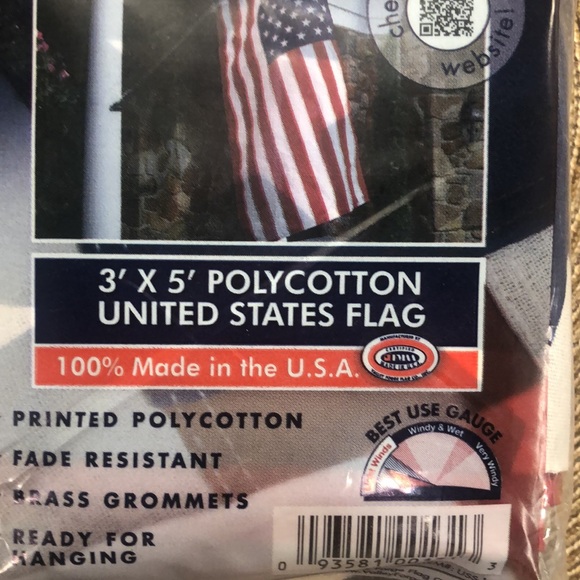 Valley Forge 3’x5’ US Flag - Picture 2 of 3